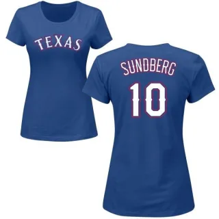 Jim Sundberg Women's Texas Rangers Name & Number T-Shirt - Royal