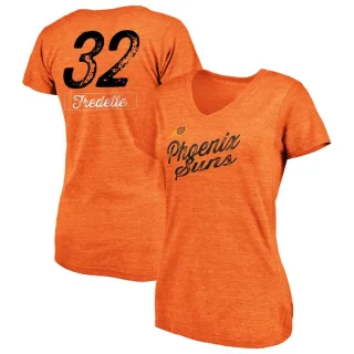 Jimmer Fredette Women's Phoenix Suns Orange Sideline Tri-Blend V-Neck T-Shirt