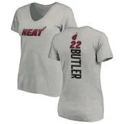 Jimmy Butler Women's Miami Heat Ash Backer T-Shirt