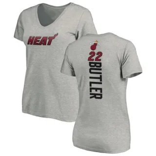 Jimmy Butler Women's Miami Heat Ash Backer T-Shirt