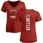 Jimmy Butler Women's Miami Heat Cardinal Backer T-Shirt