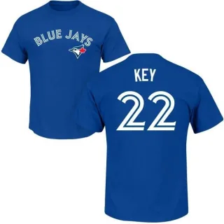 Jimmy Key Toronto Blue Jays Name & Number T-Shirt - Royal