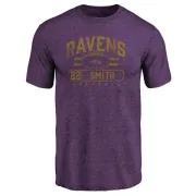 Jimmy Smith Baltimore Ravens Flanker Tri-Blend T-Shirt - Purple