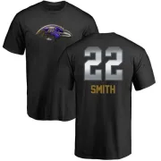 Jimmy Smith Baltimore Ravens Midnight Mascot T-Shirt - Black