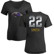 Jimmy Smith Women's Baltimore Ravens Midnight Mascot T-Shirt - Black