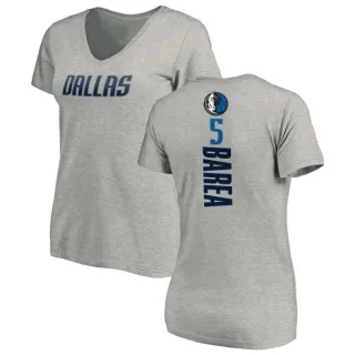 J.J. Barea Women's Dallas Mavericks Ash Backer T-Shirt