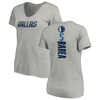 J.J. Barea Women's Dallas Mavericks Ash Backer T-Shirt