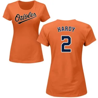 J.J. Hardy Women's Baltimore Orioles Name & Number T-Shirt - Orange