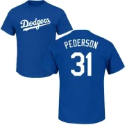 Joc Pederson Los Angeles Dodgers Name & Number T-Shirt - Royal