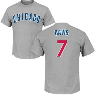 Jody Davis Chicago Cubs Name & Number T-Shirt - Gray