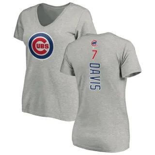 Jody Davis Women's Chicago Cubs Backer Slim Fit T-Shirt - Ash