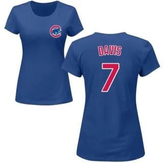 Jody Davis Women's Chicago Cubs Name & Number T-Shirt - Royal