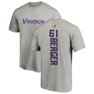 Joe Berger Minnesota Vikings Backer T-Shirt - Ash