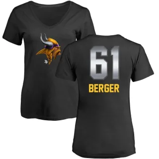 Joe Berger Women's Minnesota Vikings Midnight Mascot T-Shirt - Black