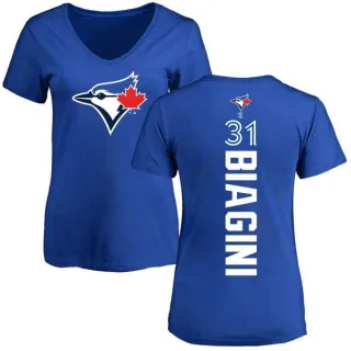 Joe Biagini Women's Toronto Blue Jays Backer Slim Fit T-Shirt - Royal