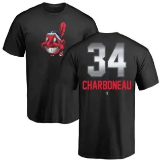 Joe Charboneau Cleveland Indians Midnight Mascot T-Shirt - Black