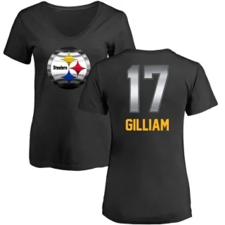 Joe Gilliam Women's Pittsburgh Steelers Midnight Mascot T-Shirt - Black