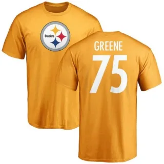 Joe Greene Pittsburgh Steelers Name & Number Logo T-Shirt - Gold