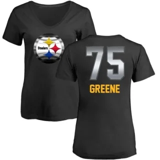 Joe Greene Women's Pittsburgh Steelers Midnight Mascot T-Shirt - Black