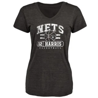 Joe Harris Women's Brooklyn Nets Black Baseline Tri-Blend T-Shirt