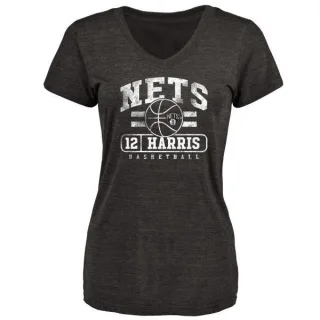 Joe Harris Women's Brooklyn Nets Black Baseline Tri-Blend T-Shirt