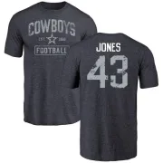 Joe Jones Dallas Cowboys Distressed Name & Number Tri-Blend T-Shirt - Navy