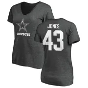 Joe Jones Women's Dallas Cowboys One Color T-Shirt - Ash