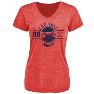 Joe Juneau Women's Washington Capitals Insignia Tri-Blend T-Shirt - Red