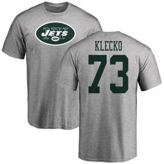 Joe Klecko New York Jets Name & Number Logo T-Shirt - Ash