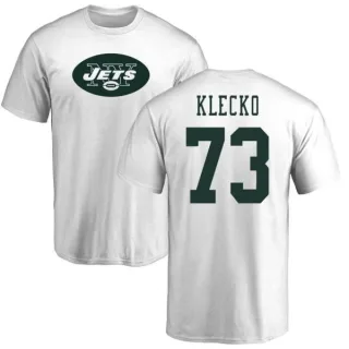 Joe Klecko New York Jets Name & Number Logo T-Shirt - White