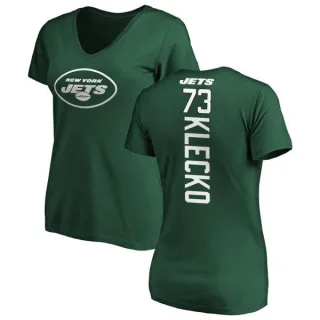 Joe Klecko Women's New York Jets Backer Slim Fit T-Shirt - Green