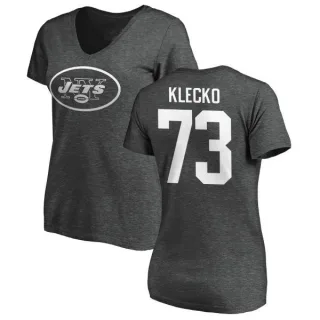 Joe Klecko Women's New York Jets One Color T-Shirt - Ash