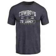 Joe Looney Dallas Cowboys Flanker Tri-Blend T-Shirt - Navy