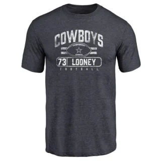 Joe Looney Dallas Cowboys Flanker Tri-Blend T-Shirt - Navy