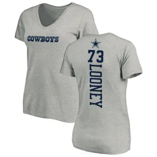 Joe Looney Women's Dallas Cowboys Backer Slim Fit T-Shirt - Ash