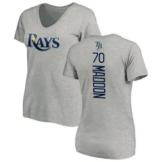 Joe Maddon Women's Tampa Bay Rays Backer Slim Fit T-Shirt - Ash