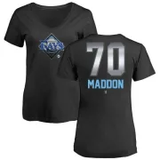 Joe Maddon Women's Tampa Bay Rays Midnight Mascot V-Neck T-Shirt - Black