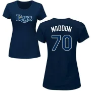 Joe Maddon Women's Tampa Bay Rays Name & Number T-Shirt - Navy