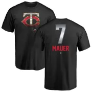 Joe Mauer Minnesota Twins Midnight Mascot T-Shirt - Black