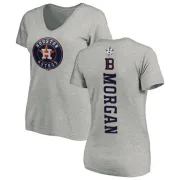 Joe Morgan Women's Houston Astros Backer Slim Fit T-Shirt - Ash