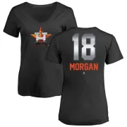 Joe Morgan Women's Houston Astros Midnight Mascot V-Neck T-Shirt - Black