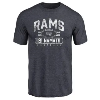 Joe Namath Los Angeles Rams Flanker Tri-Blend T-Shirt - Navy