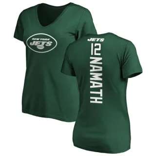 Joe Namath Women's New York Jets Backer Slim Fit T-Shirt - Green