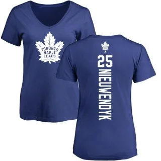 Joe Nieuwendyk Women's Toronto Maple Leafs Backer T-Shirt - Blue