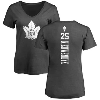 Joe Nieuwendyk Women's Toronto Maple Leafs One Color Backer T-Shirt - Charcoal