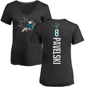 Joe Pavelski Women's San Jose Sharks Backer T-Shirt - Black