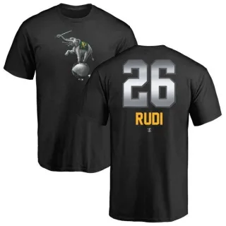 Joe Rudi Oakland Athletics Midnight Mascot T-Shirt - Black