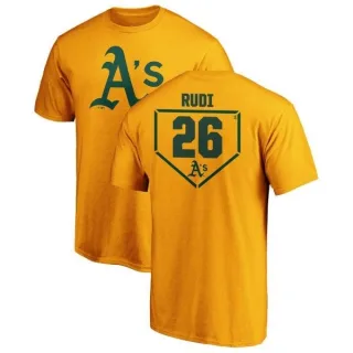 Joe Rudi Oakland Athletics RBI T-Shirt - Gold