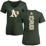 Joe Rudi Women's Oakland Athletics Backer Slim Fit T-Shirt - Green