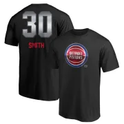 Joe Smith Detroit Pistons Black Midnight Mascot T-Shirt